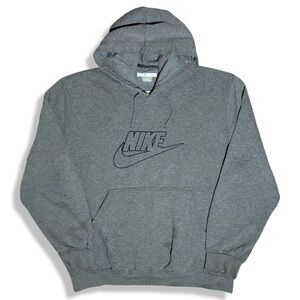 Vintage Y2K Nike Gray Men's Hoodie